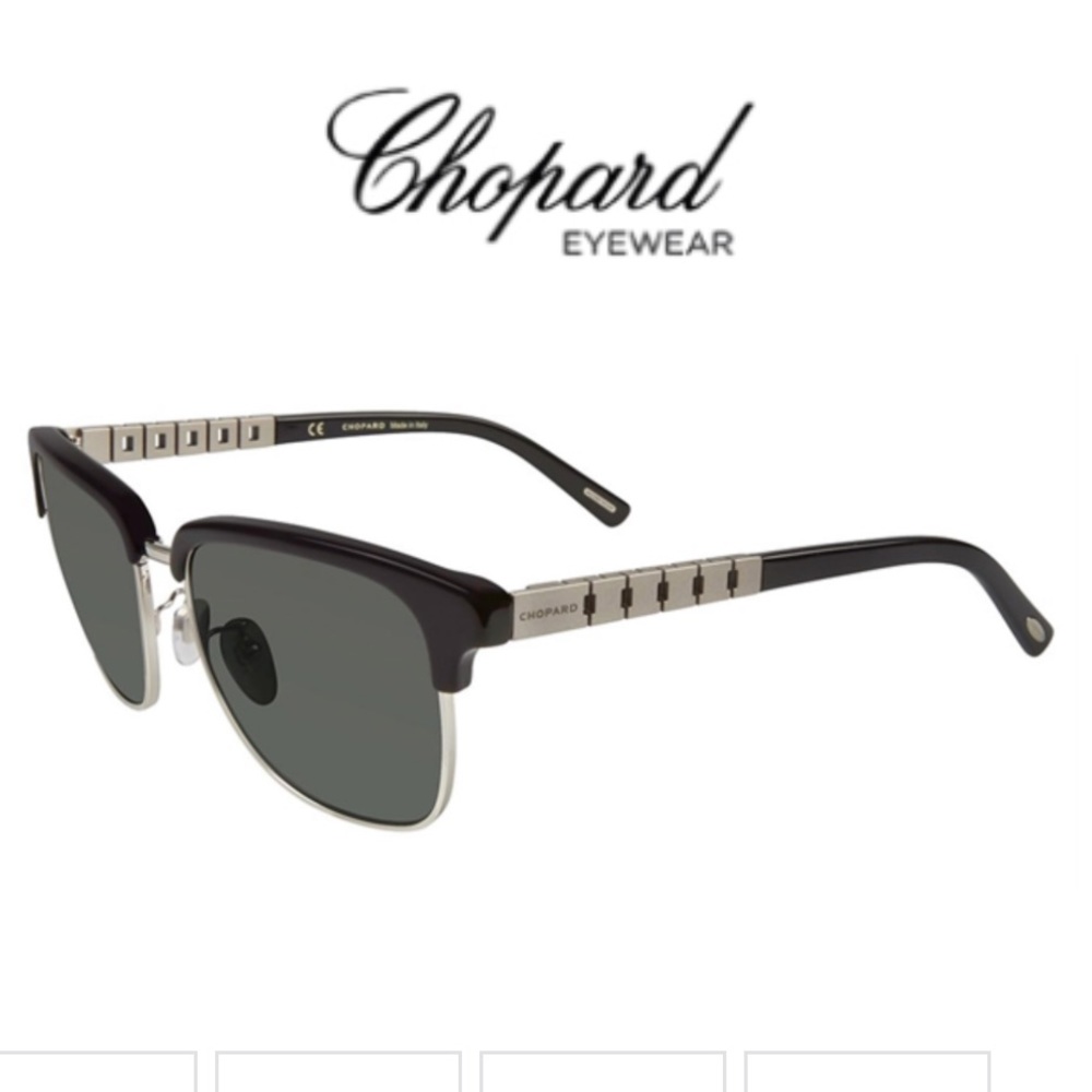 Shiny Nickel Silver Chopard SCH B30 579P Sunglasses